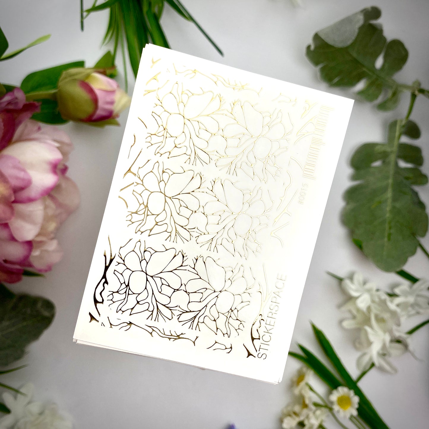 Gold Foil Nail sliders - 0015