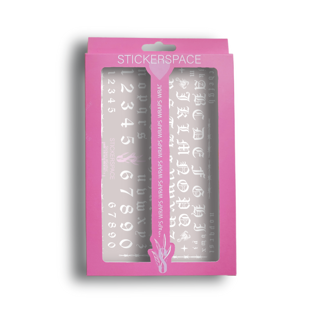 Nail stickers "Gothic white"