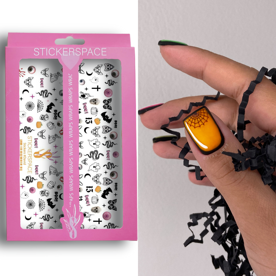 Nail stickers "Boo"