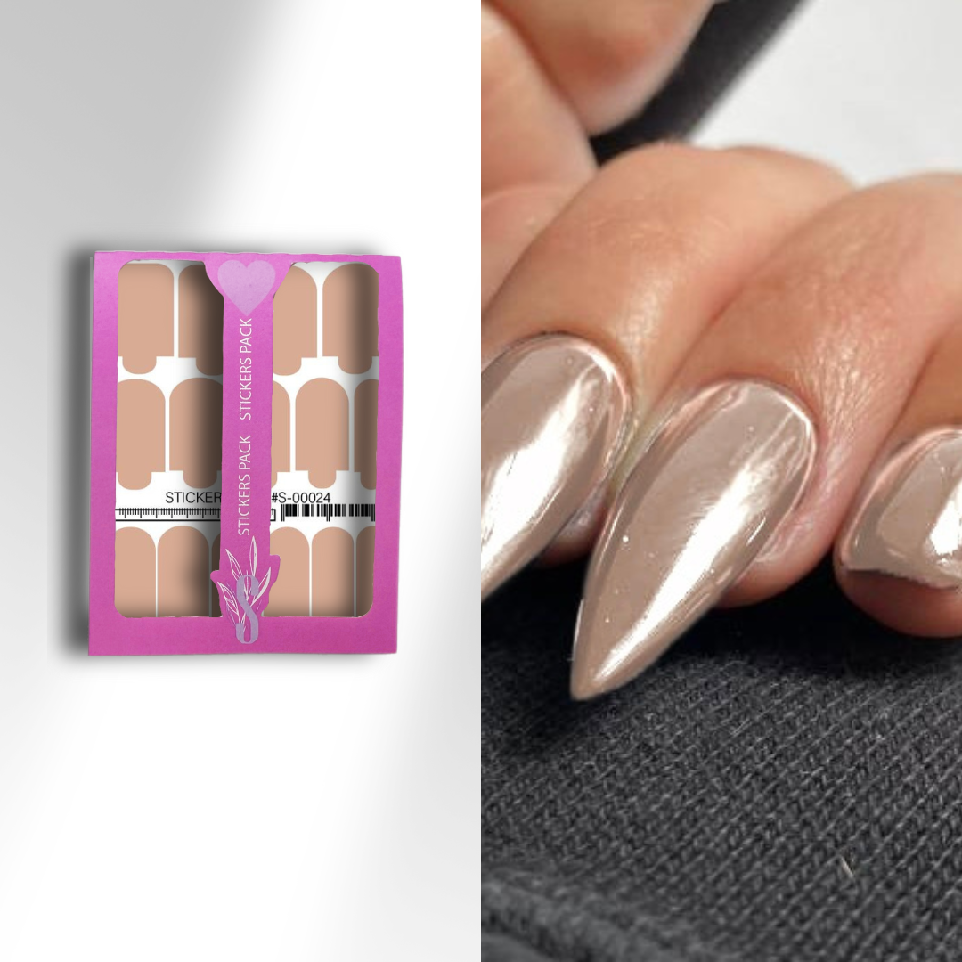 Nail wraps mini Nude S-00024