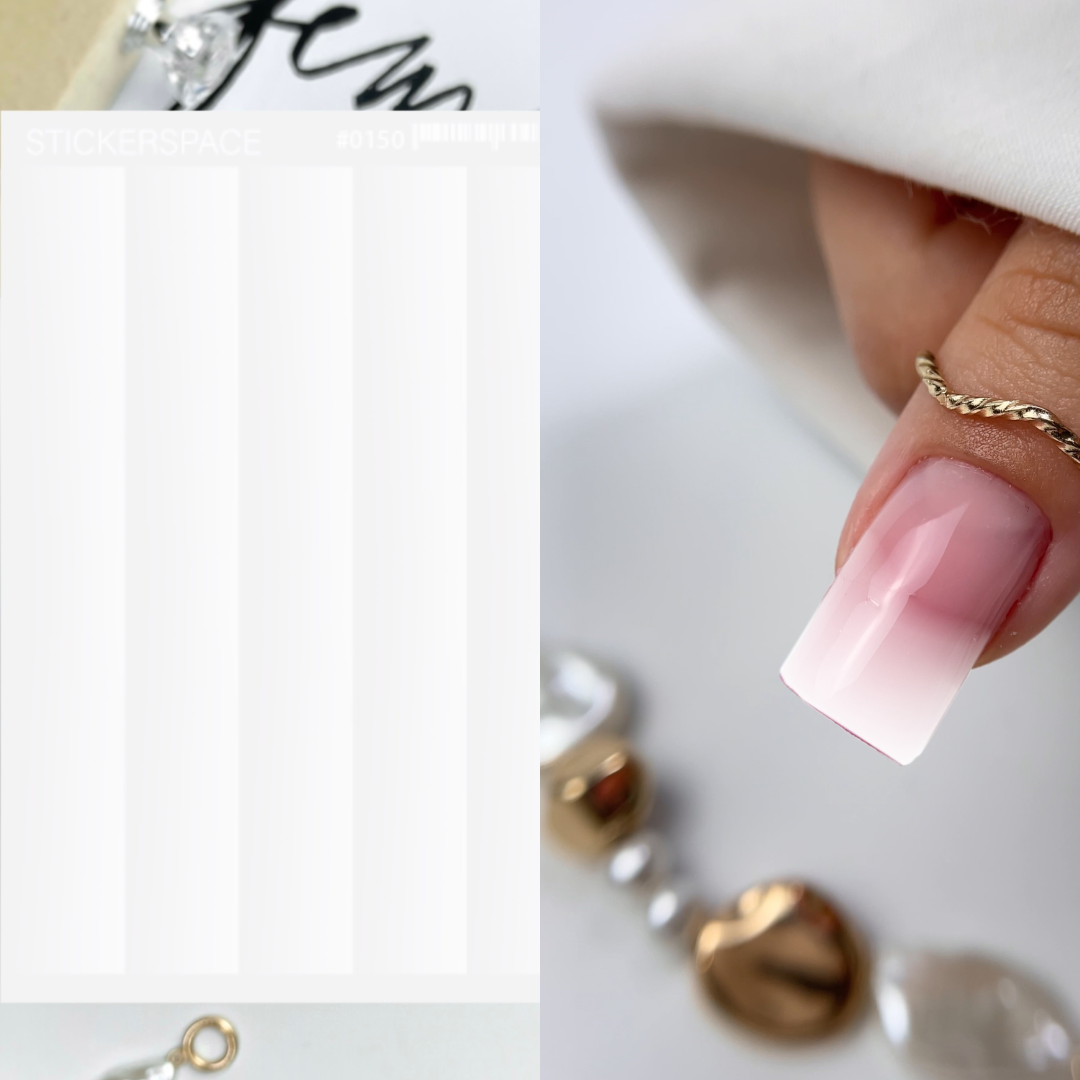 Nail sliders - Gradient French 0150
