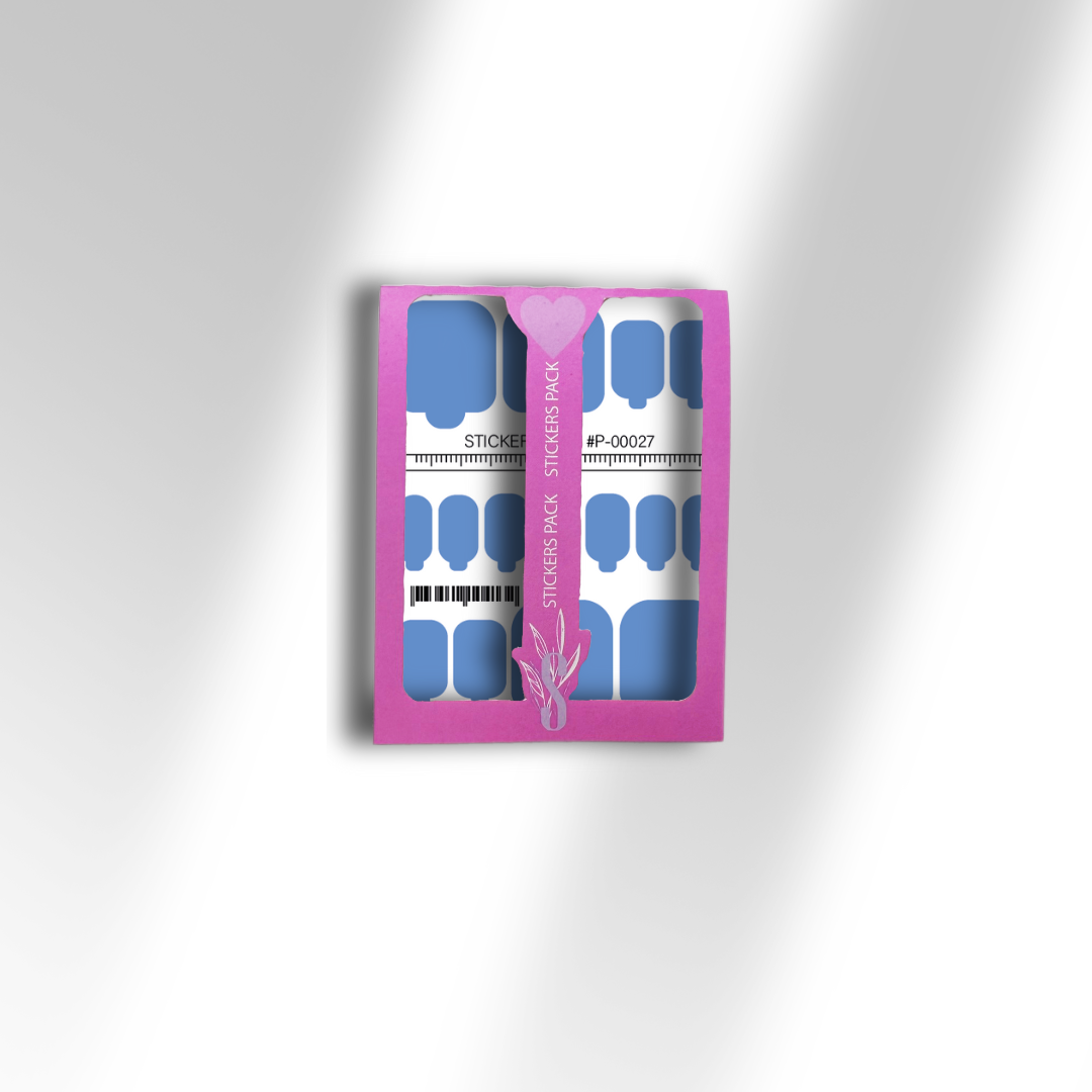 Міні-плівки для нігтів синій S-00026