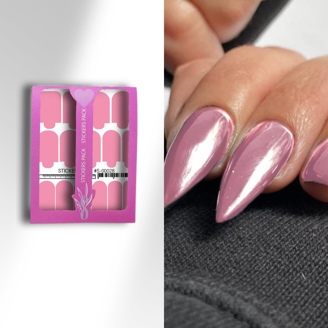 Міні-плівки для нігтів бузковий S-00028