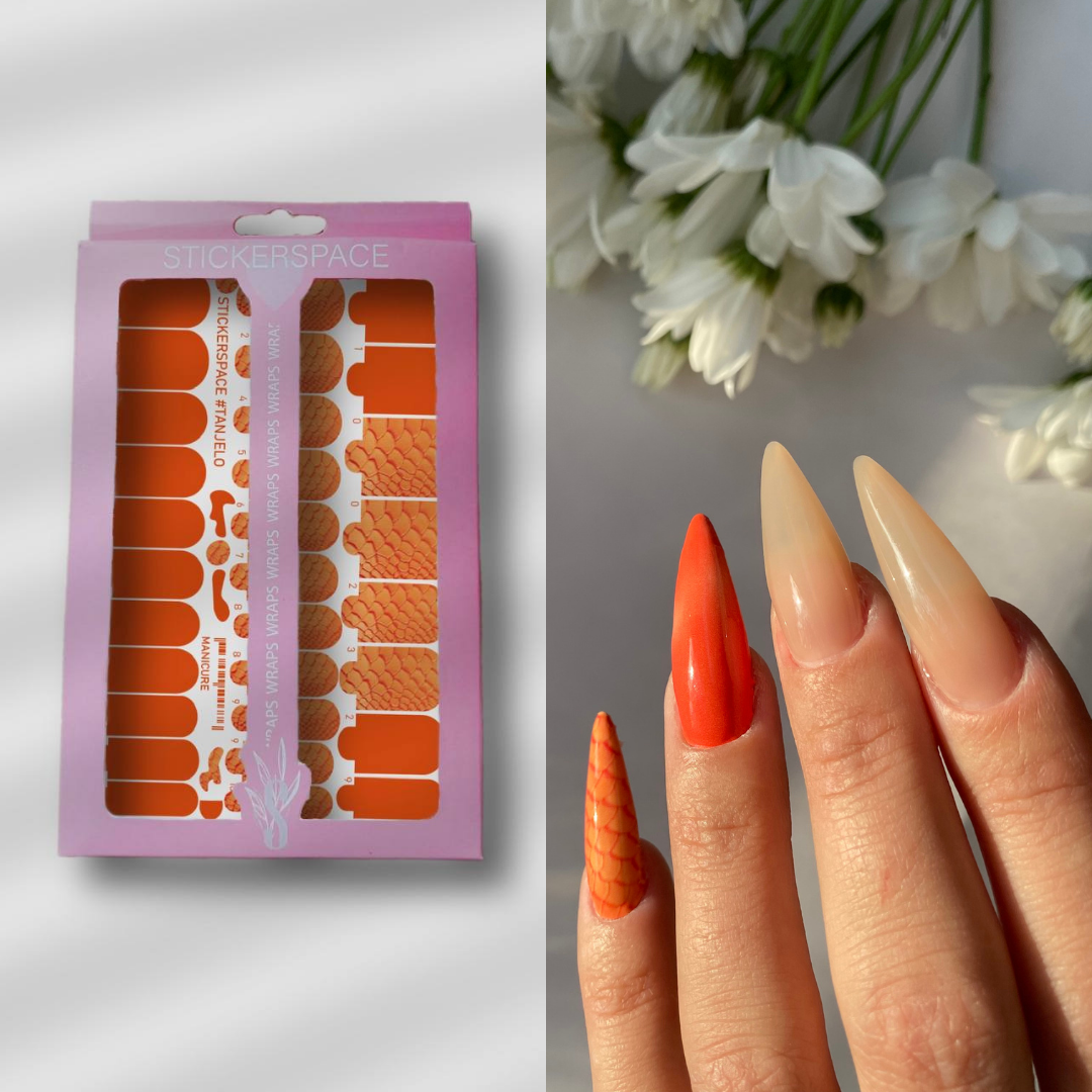 Nail wrap "Tangelo"