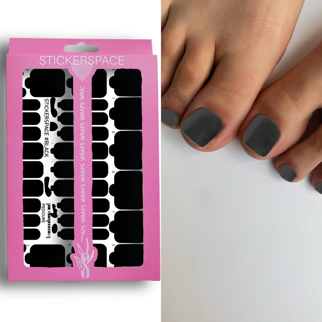 Плівки на нігті "Чорна"