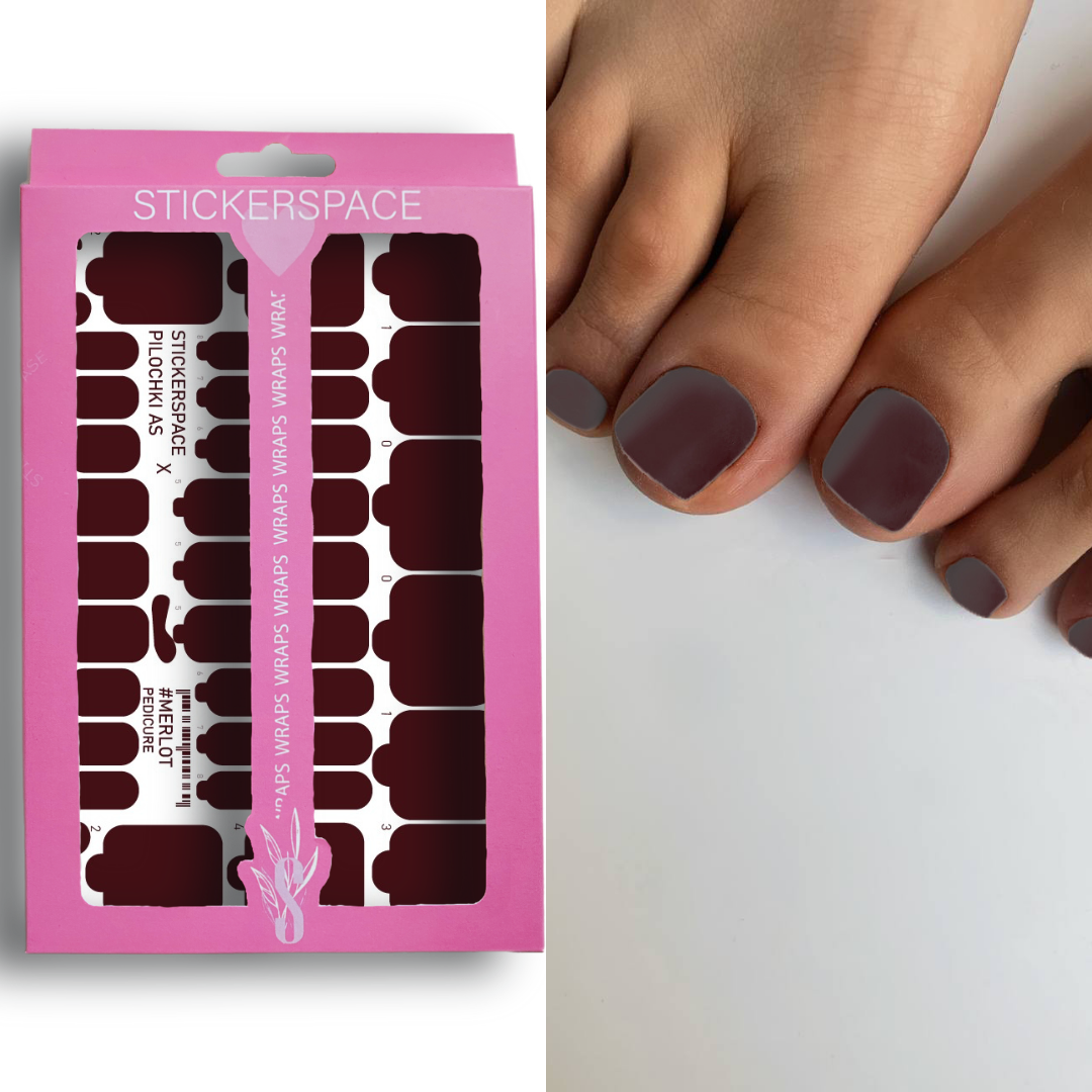 Плівки педикюр "Merlot"