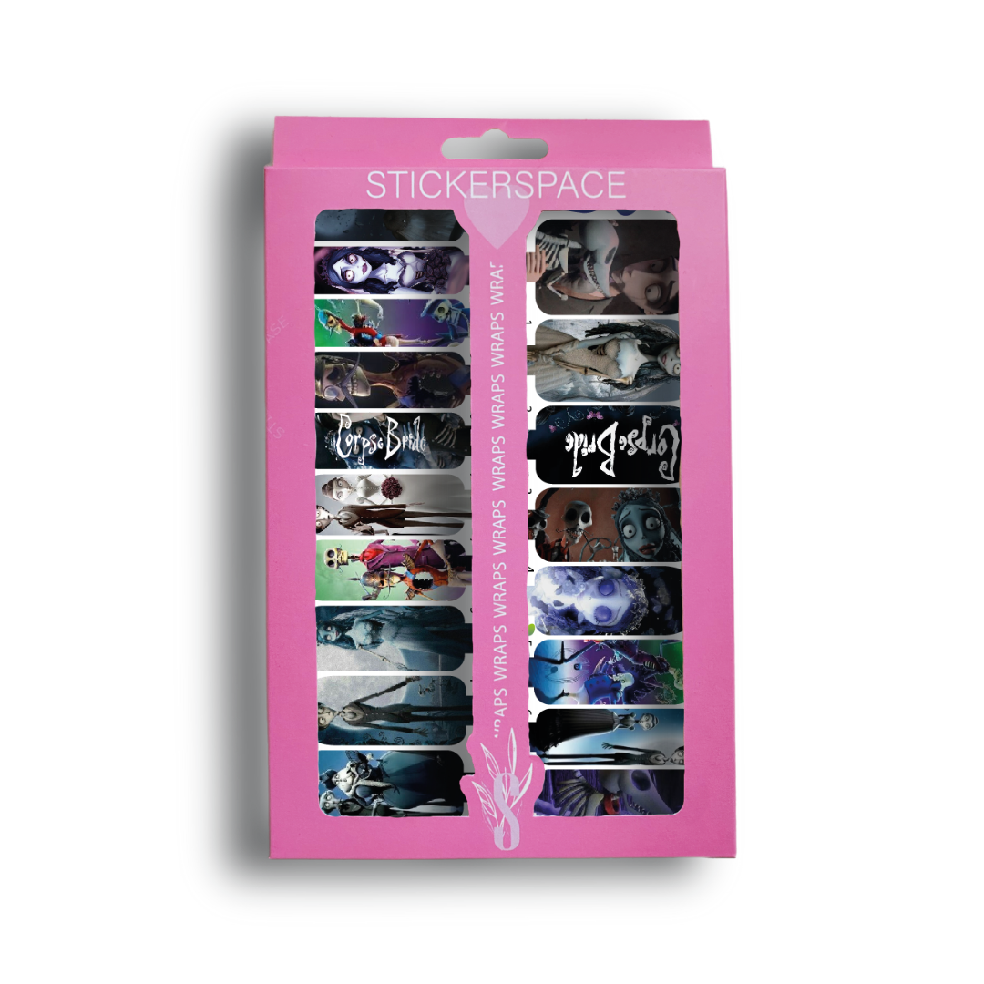 Nail wrap "Corpse Bride XL"