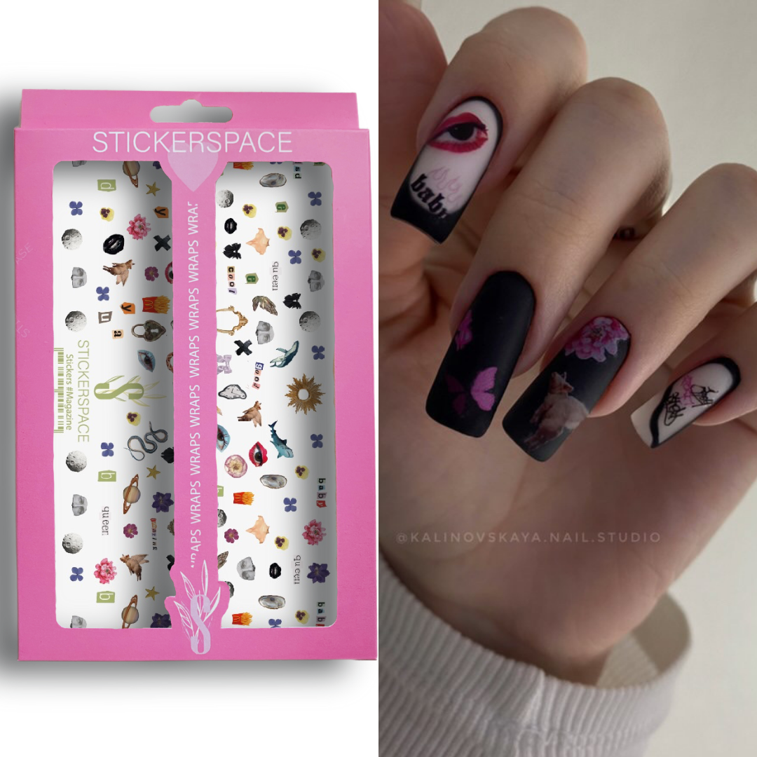 Стікери для нігтів "Magazine"