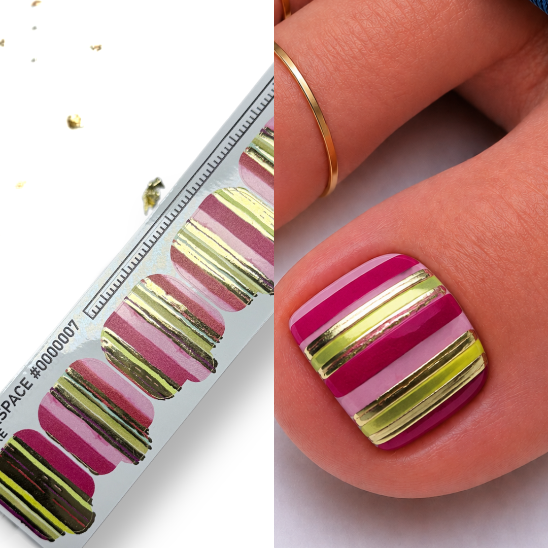 Pedicure nail wrap refills 0000007