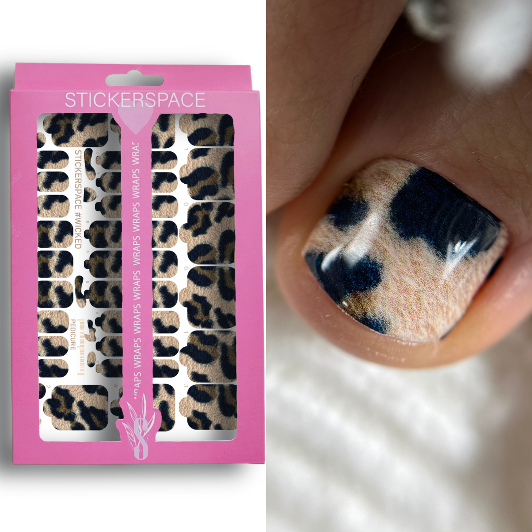 Nail pedicure wrap "Wicked"