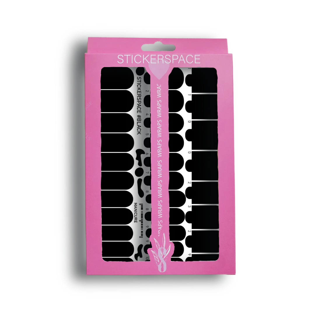 Плівки на нігті "Чорна"