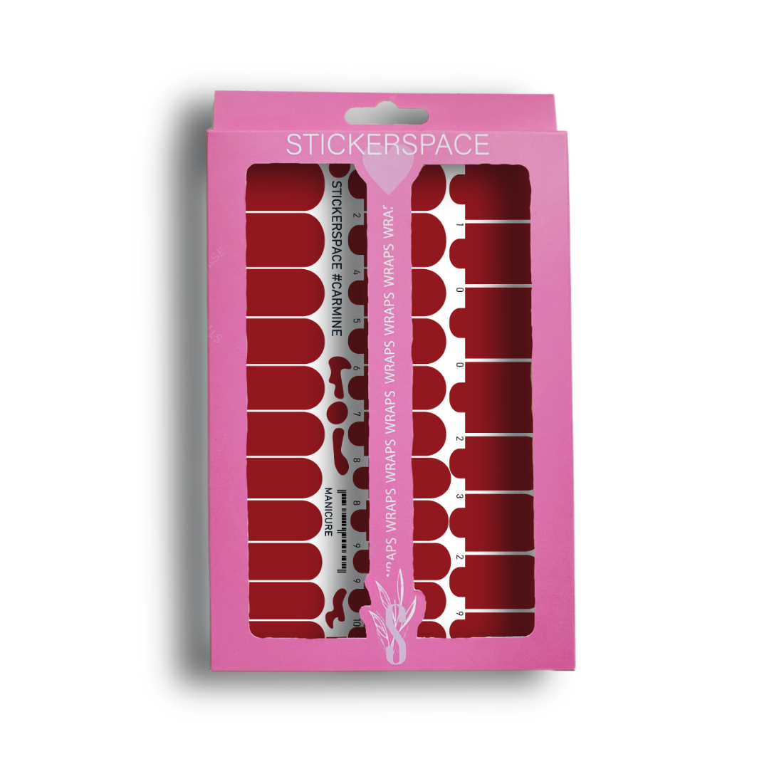 Плівки на нігті "Кармін"