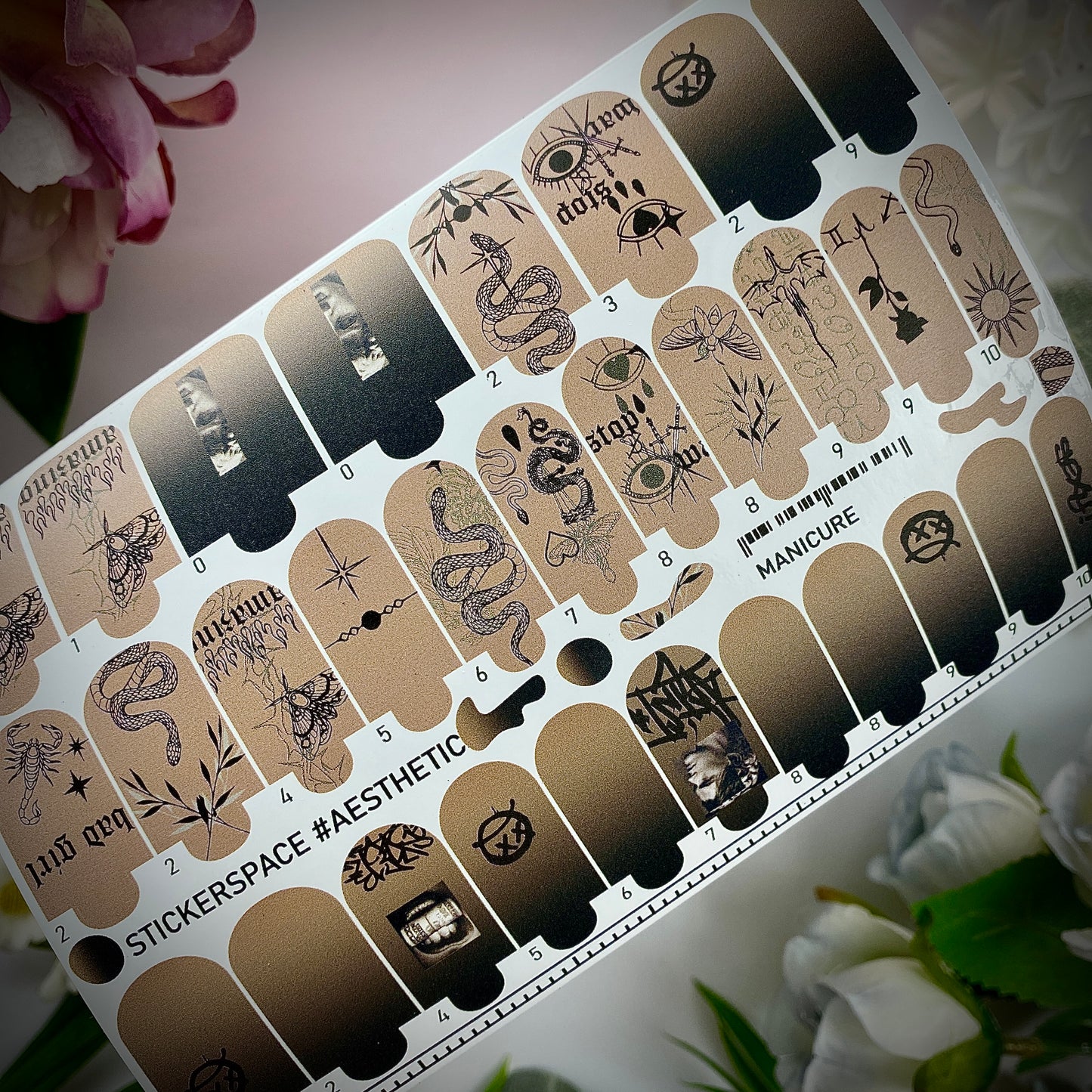 Manicure nail wrap "Aesthetics"