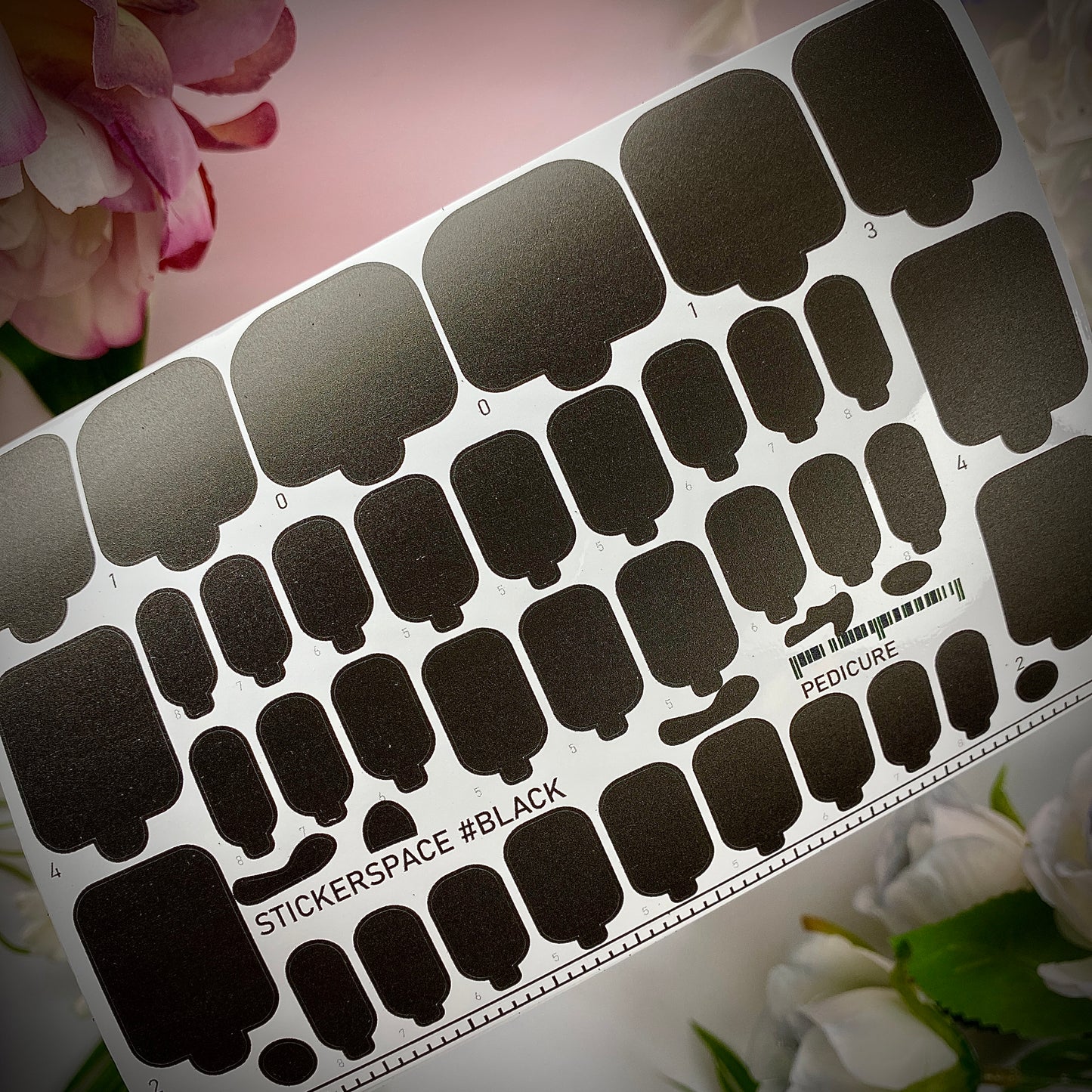 Плівки на нігті "Чорна"