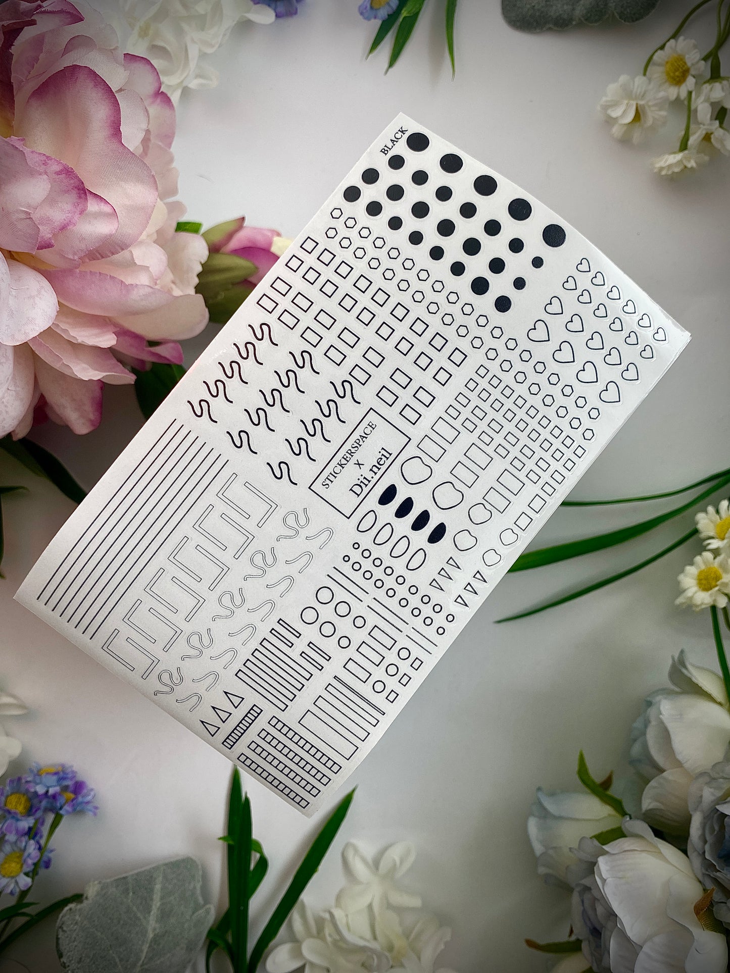 Стікери для нігтів "Black"