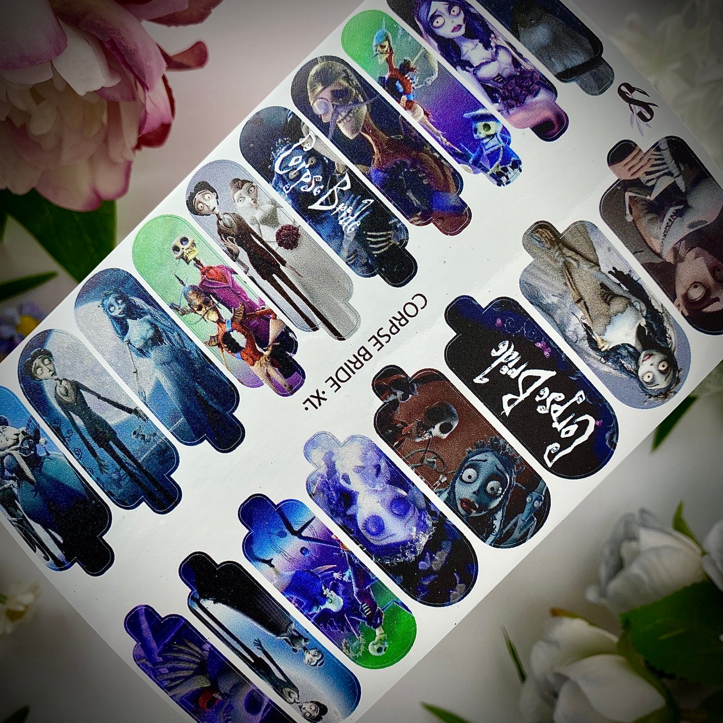 Nail wrap "Corpse Bride XL"