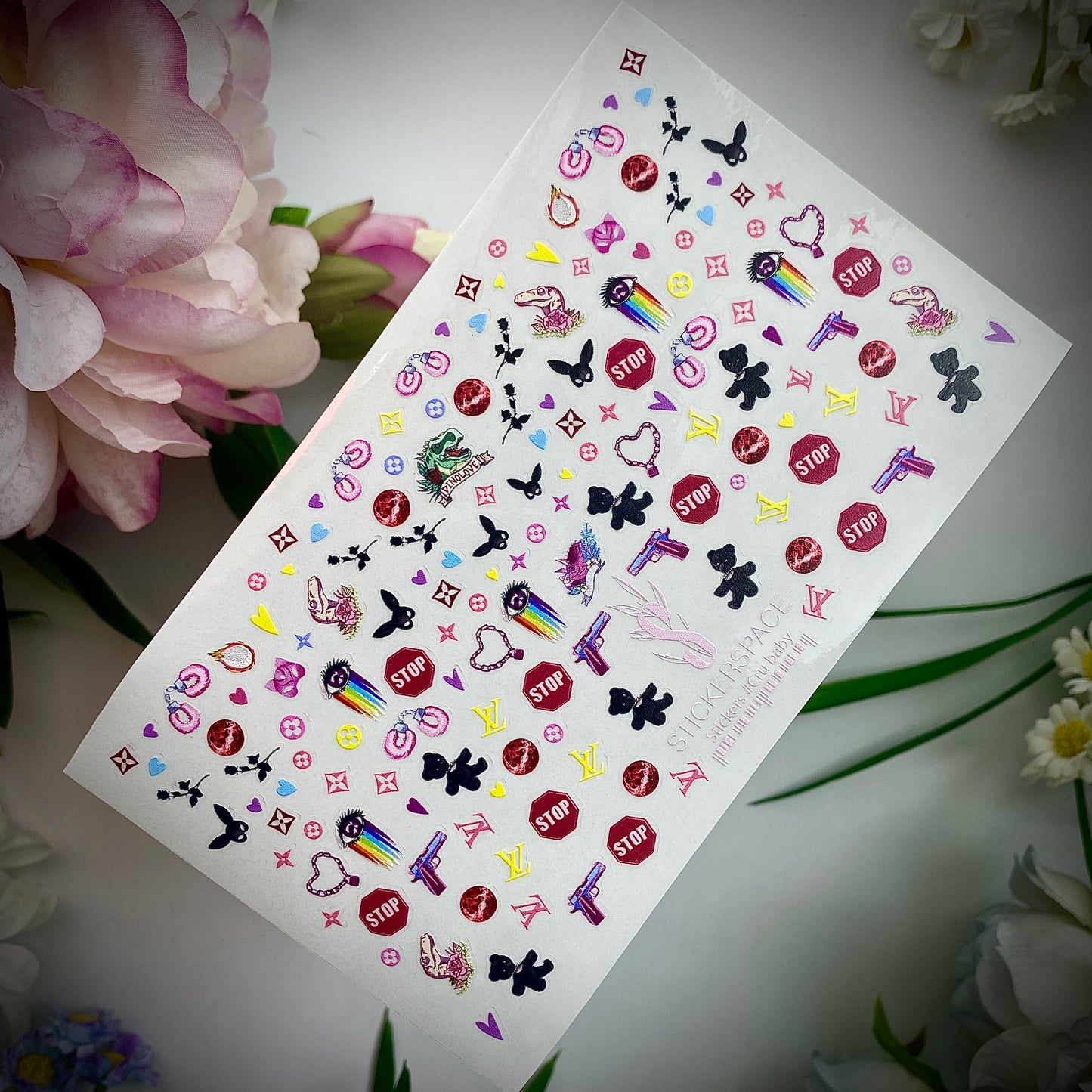 Nail stickers "Cry Baby"