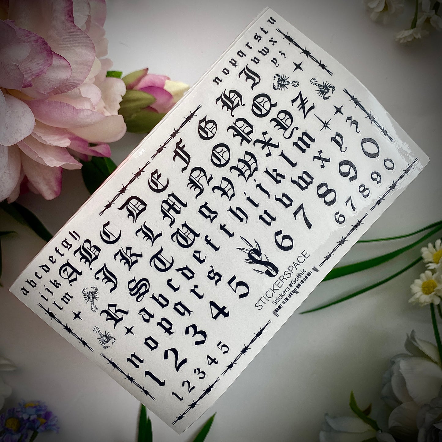 Nail stickers "Gothic"