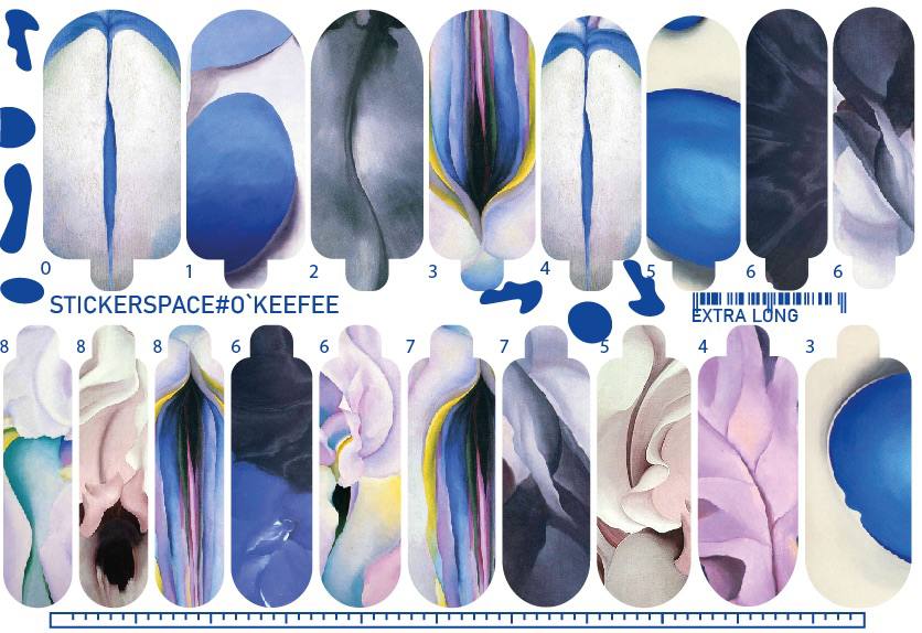 Nail wrap "O`Keeffe"