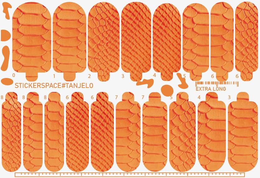 Nail wrap "Tangelo"