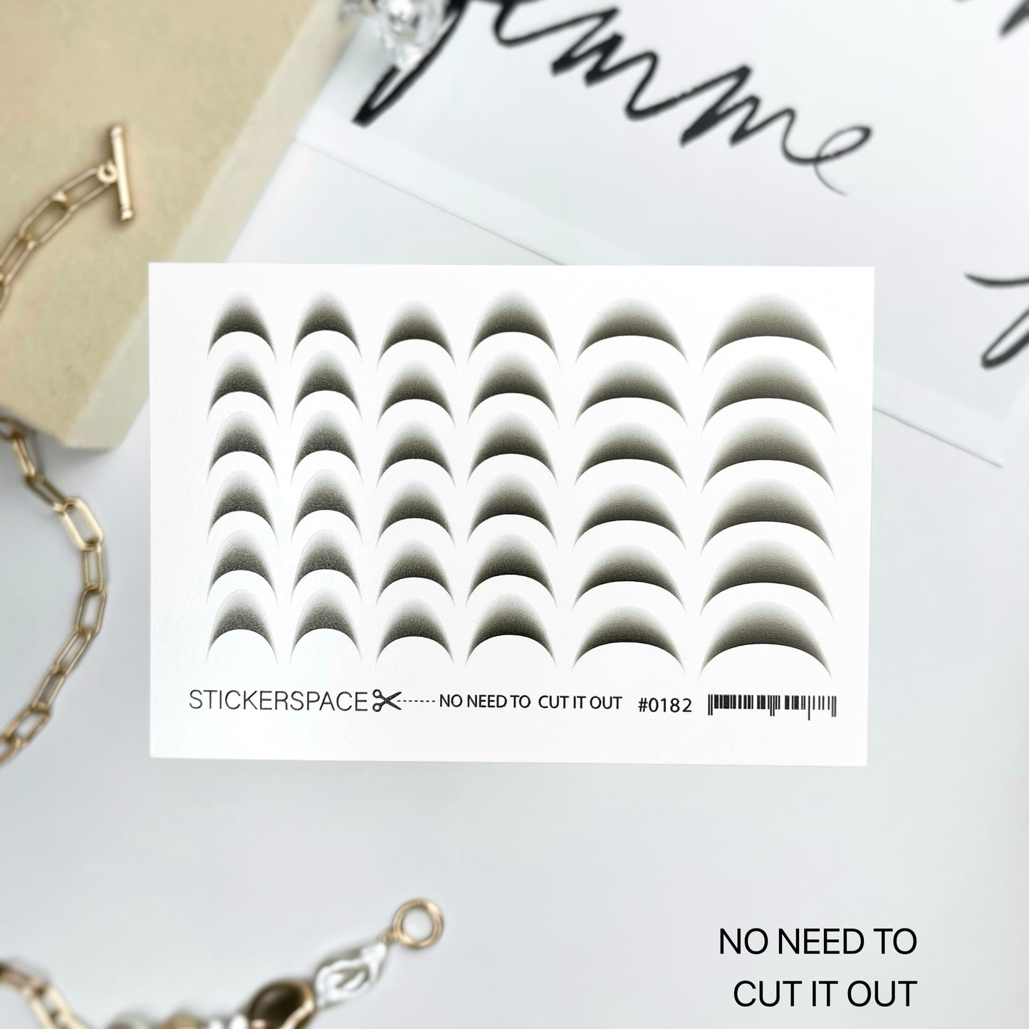 Слайдери для манікюру - Френч градієнт 0182