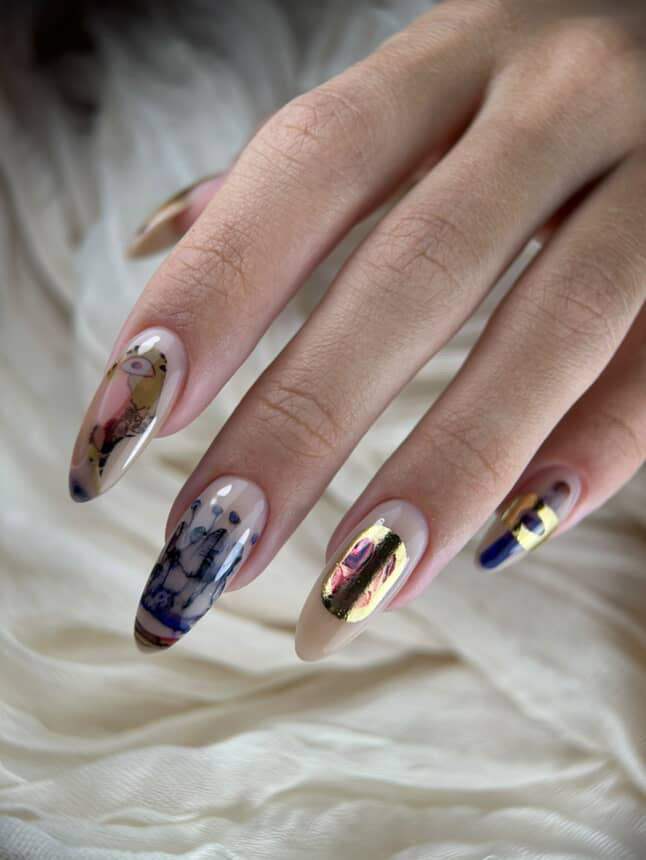 Комбіновані слайдери для нігтів - 0196