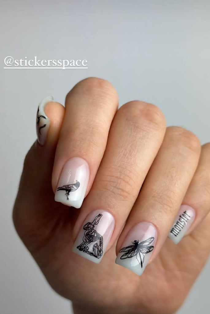 Nail stickers "Monster"