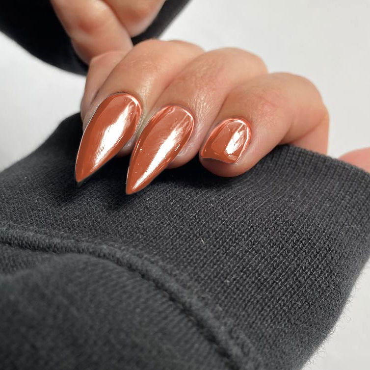 Міні-плівки для нігтів помаранчевого відтінку S-00030