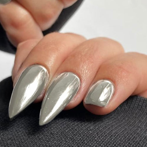 Міні-плівки для нігтів кольору хакі S-00033