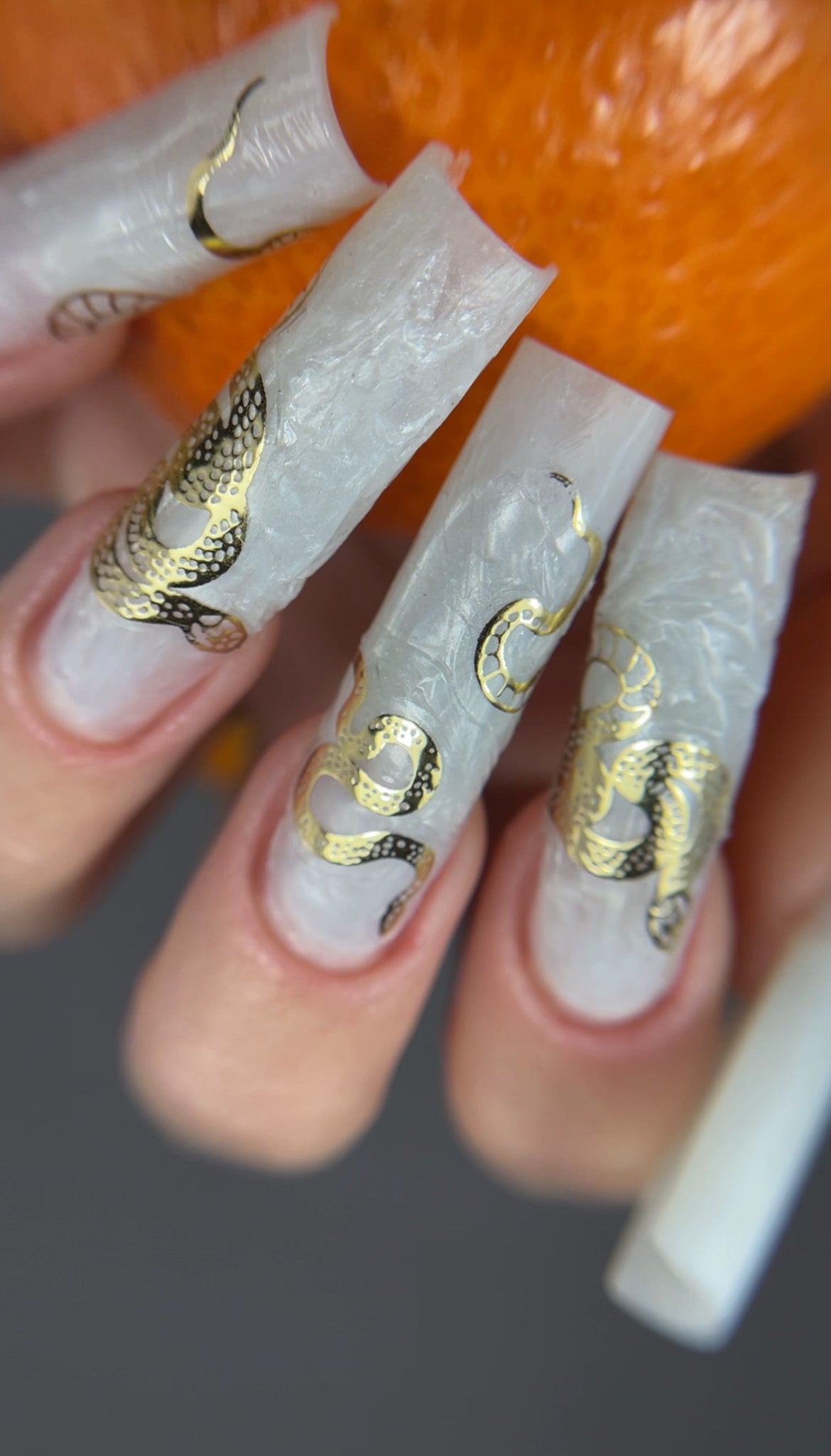 Стікери для нігтів "Live Fast" Срібні|Золоті