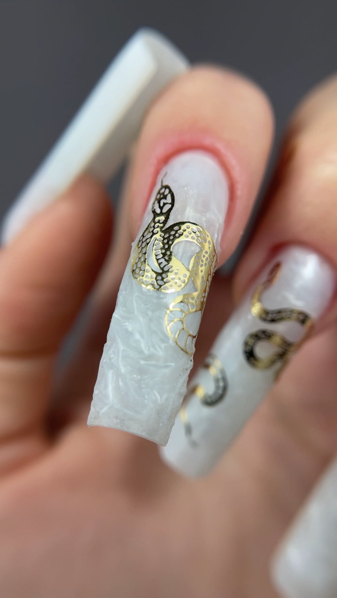 Стікери для нігтів "Live Fast" Срібні|Золоті