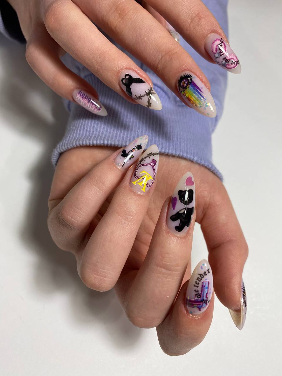 Nail stickers "Cry Baby"