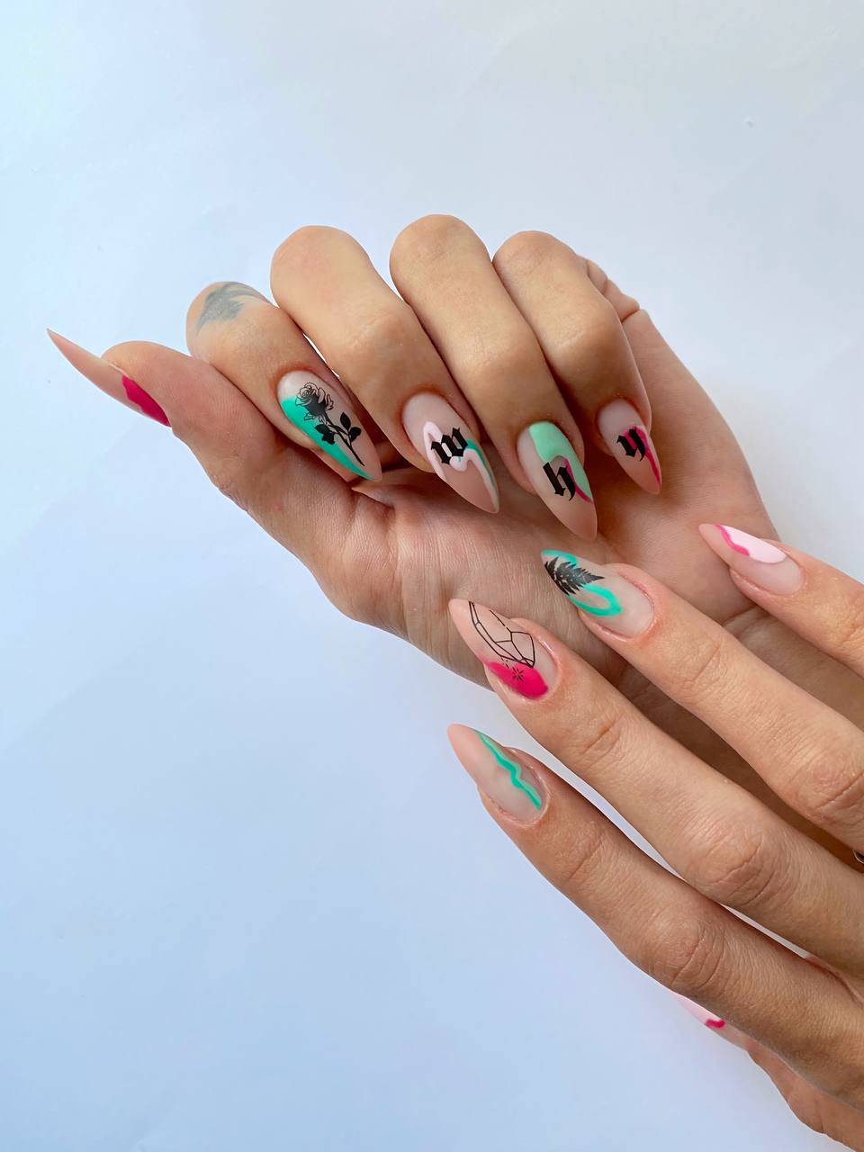 Nail stickers "Gothic"