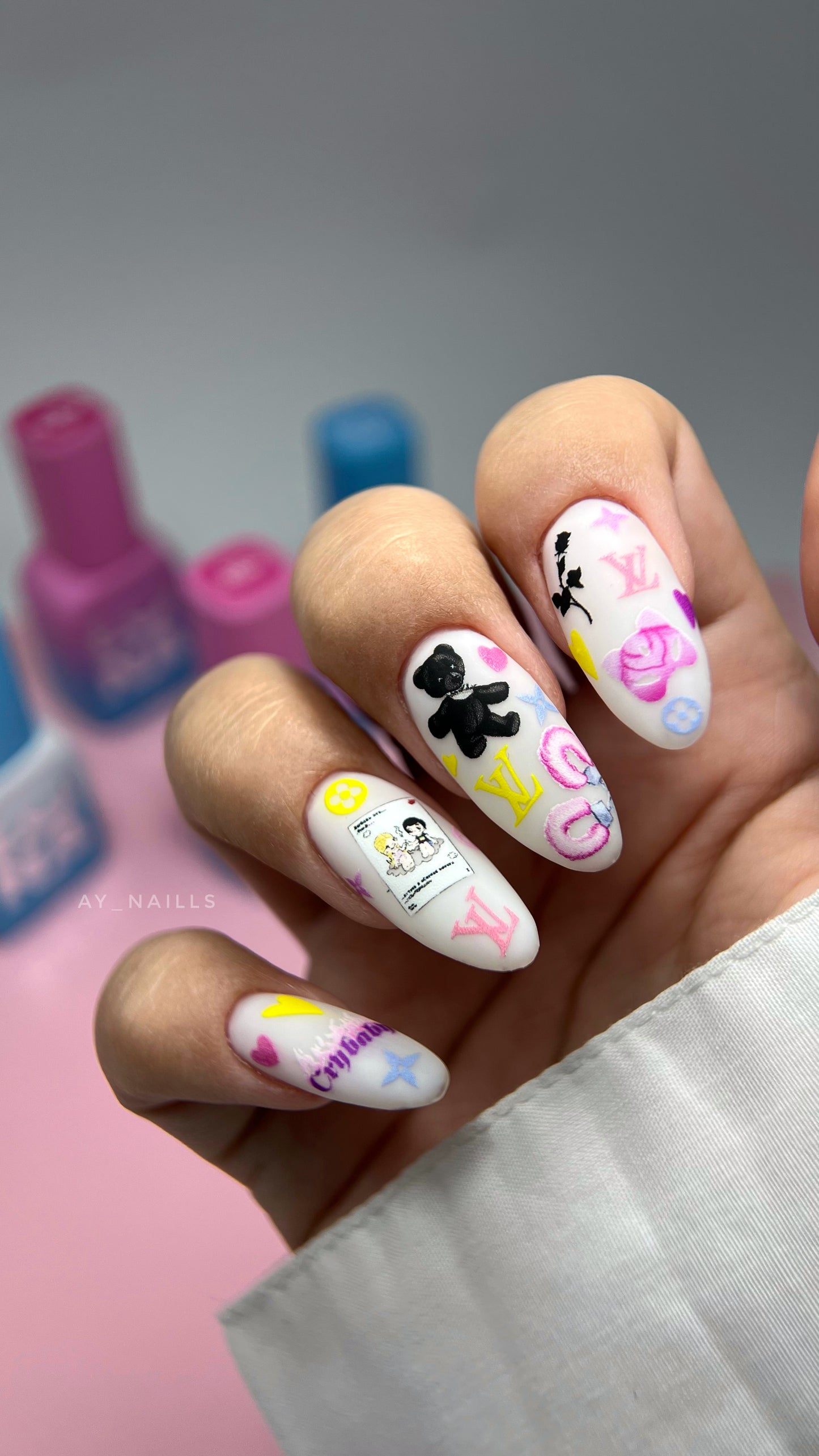Nail stickers "Cry Baby"