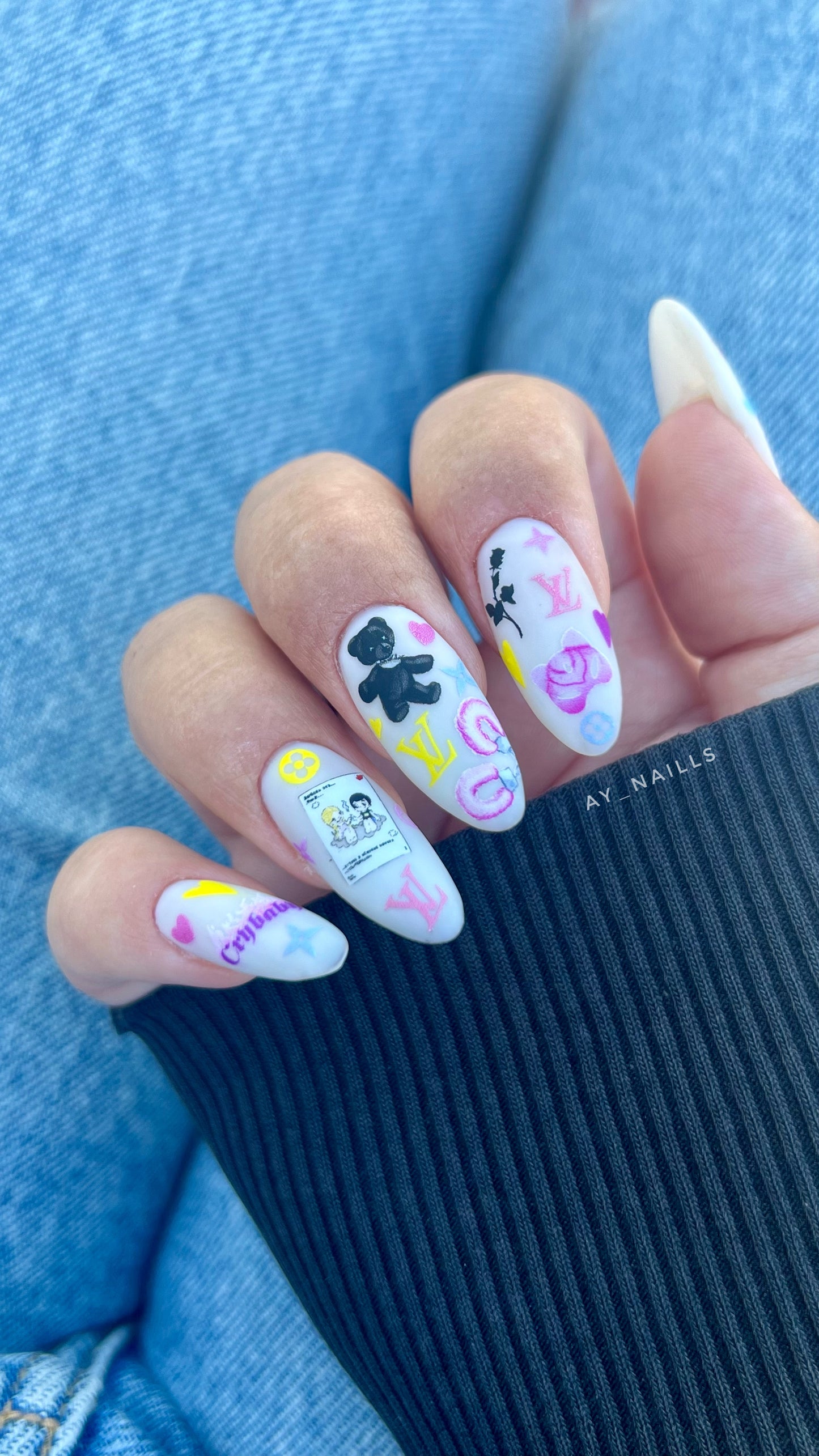 Nail stickers "Cry Baby"