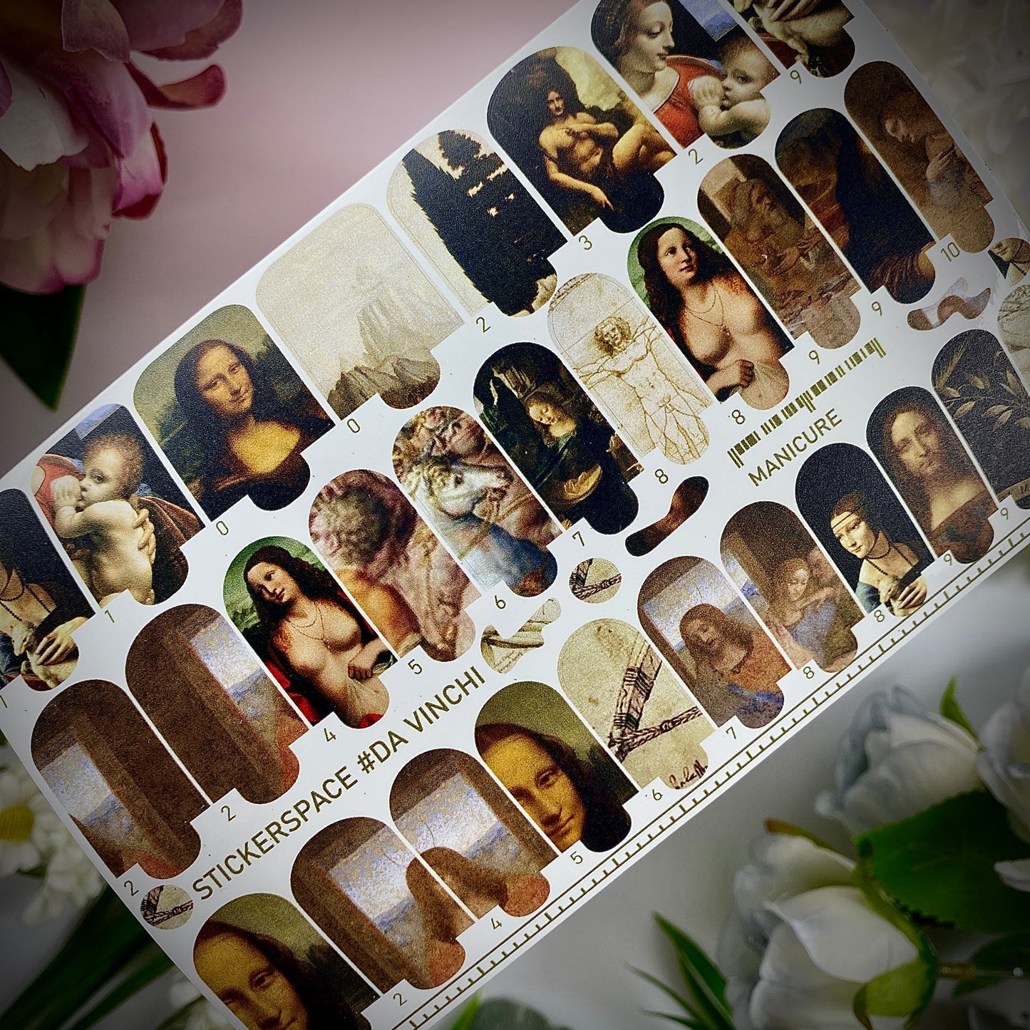 Nail wrap "Leonardo da Vinci"