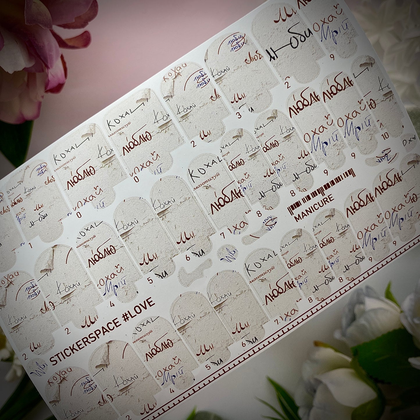 Nail wrap "Love"