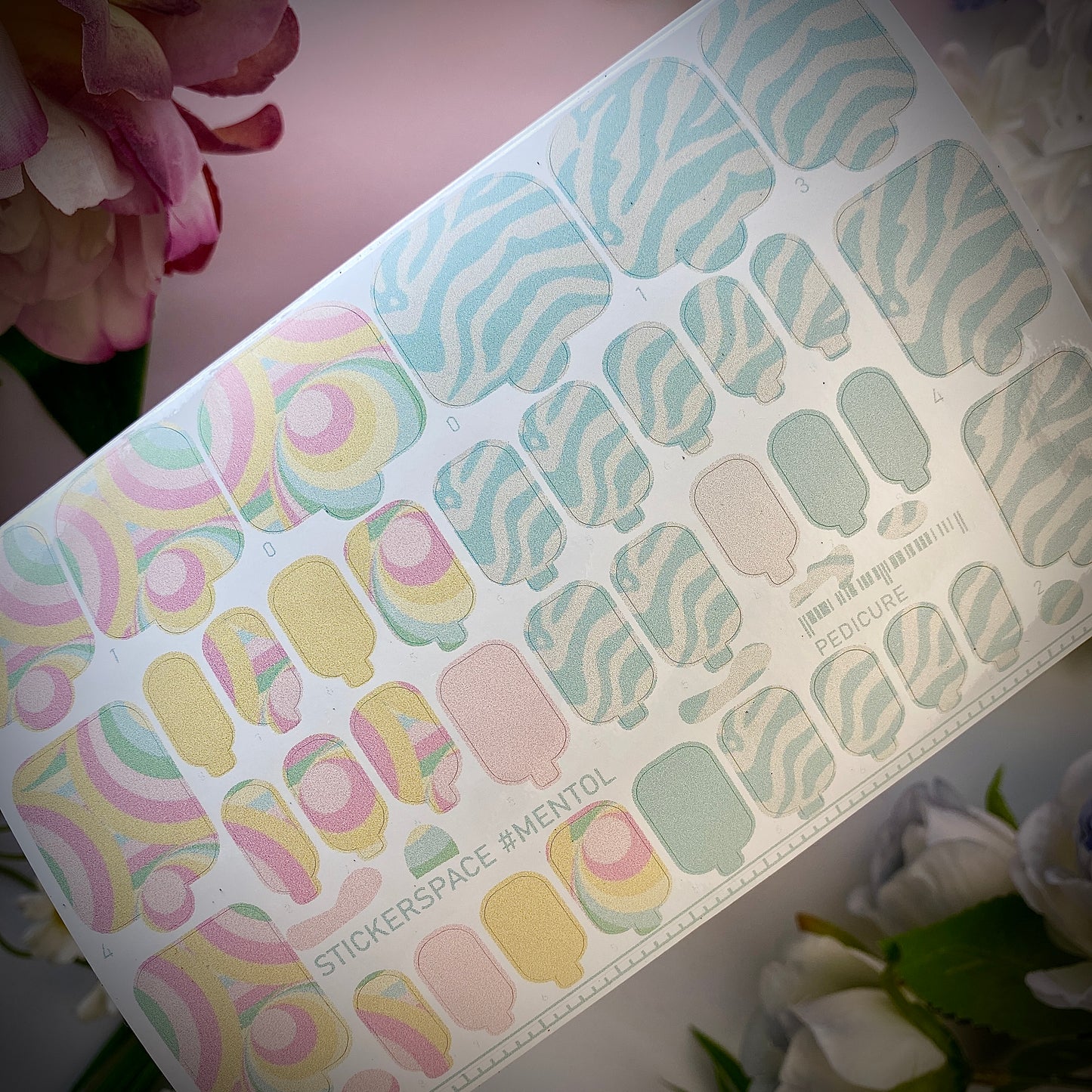 Плівки для педикюру "Ментол"