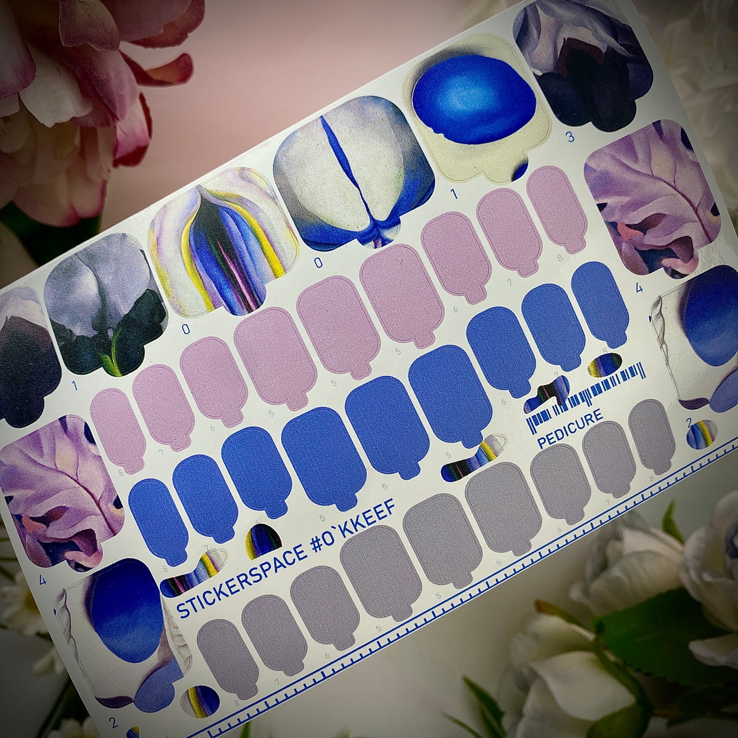 Nail wrap "O`Keeffe"