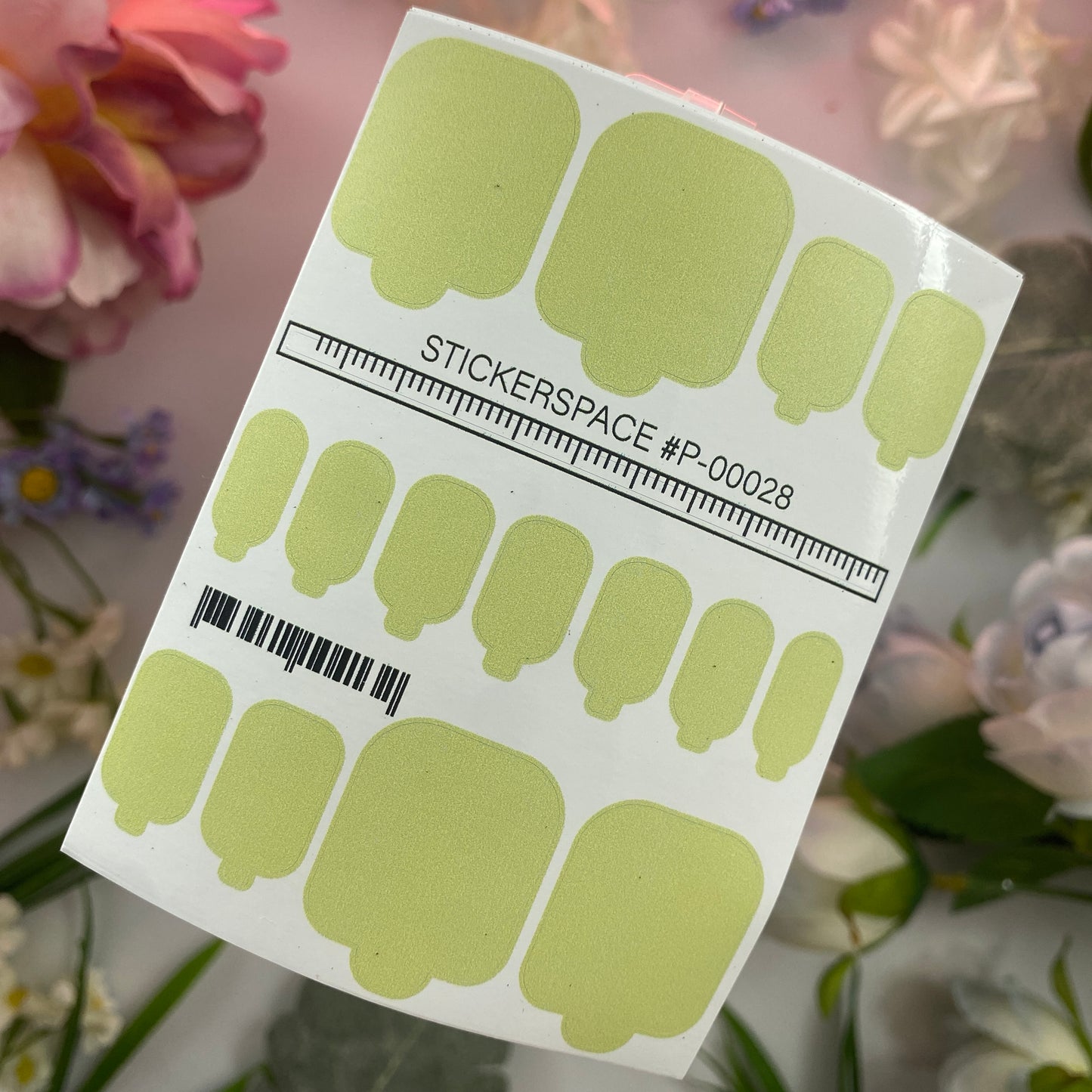 Nail wraps mini Pastel Green S-00027