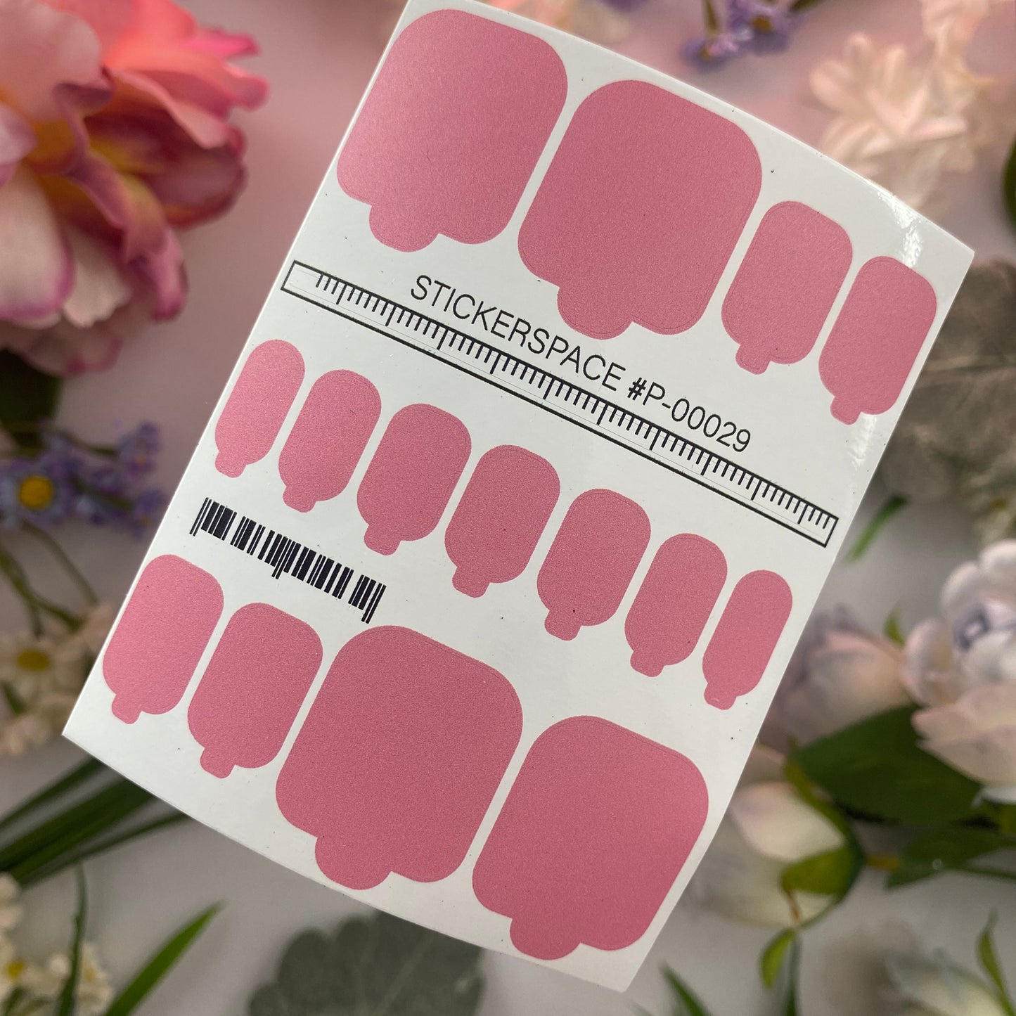 Міні-плівки для нігтів бузковий S-00028