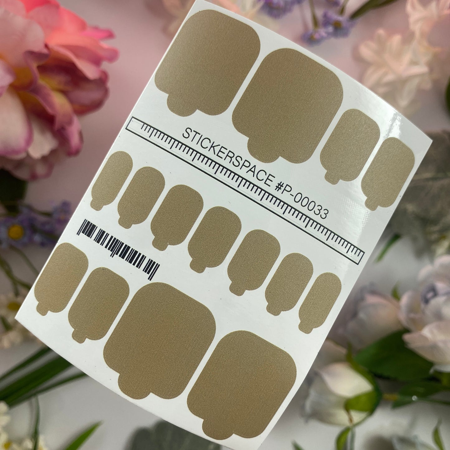 Міні-плівки для нігтів кольору хакі S-00032