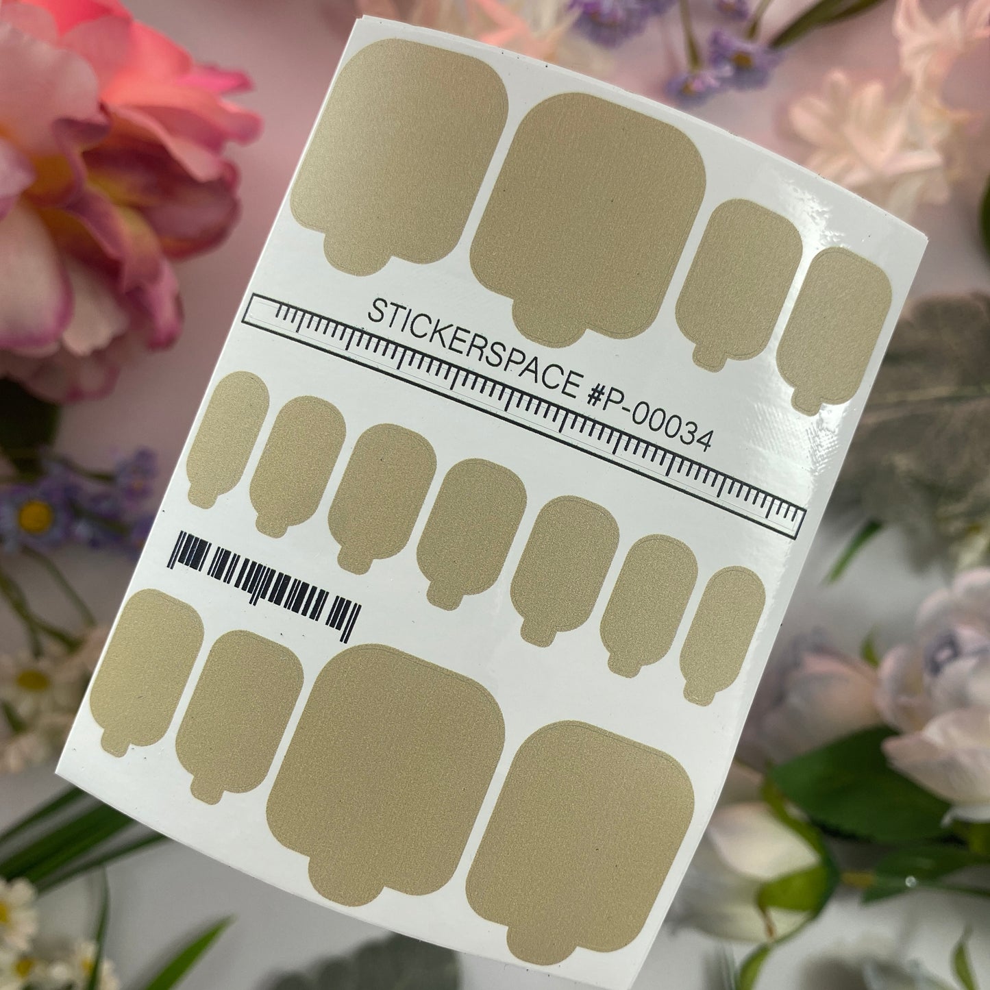 Міні-плівки для нігтів кольору хакі S-00033