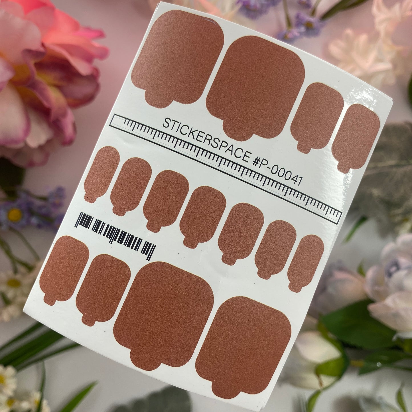 Nail pedicure wraps mini Nude P-00041