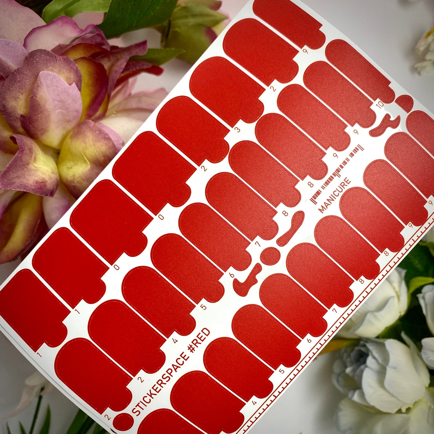 Плівки для нігтів "Red"
