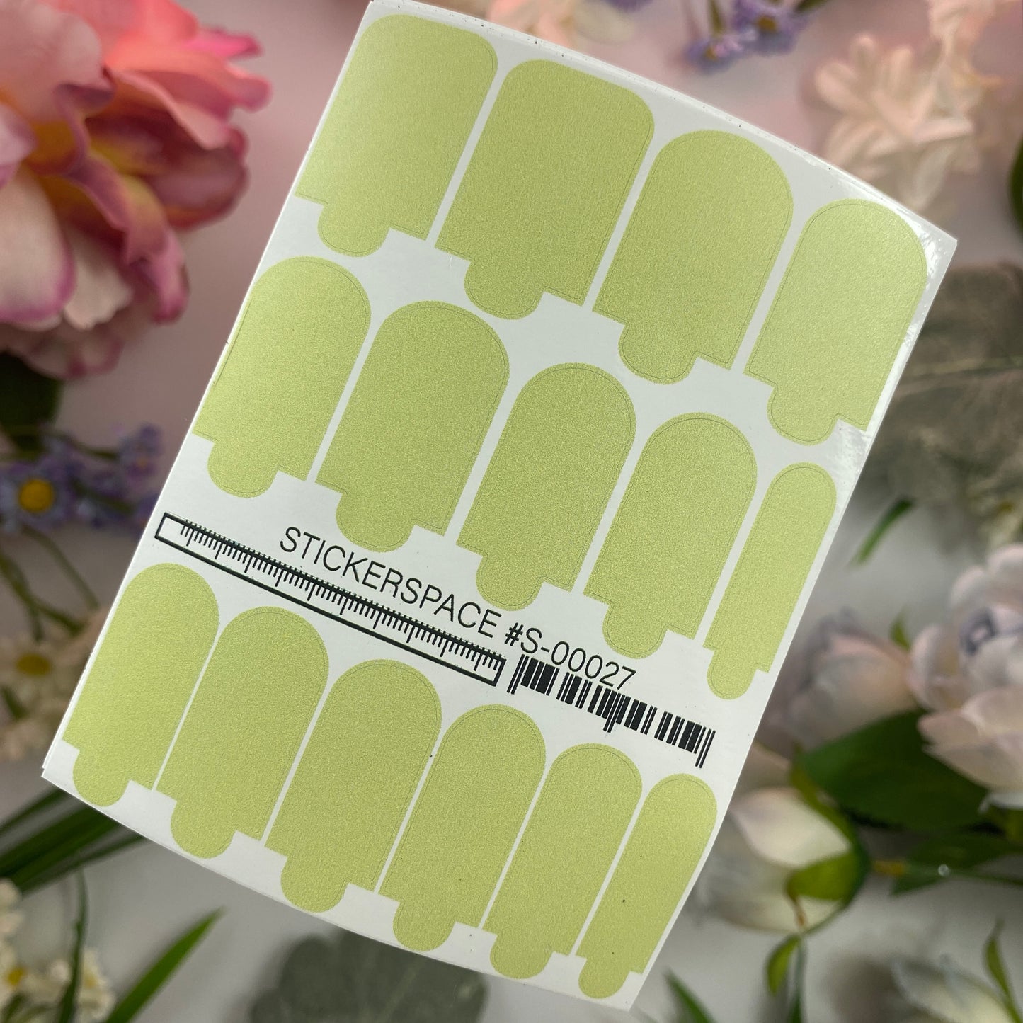 Nail wraps mini Pastel Green S-00027