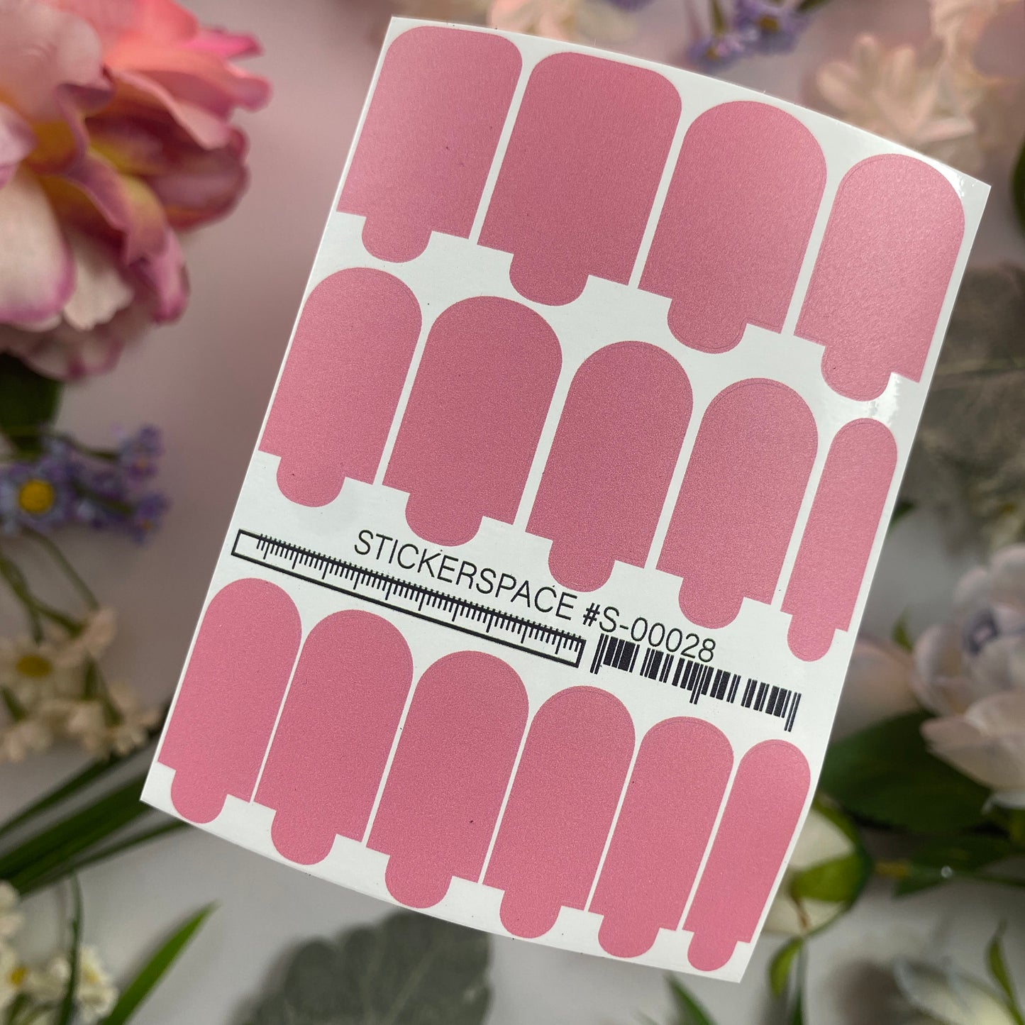 Міні-плівки для нігтів бузковий S-00028