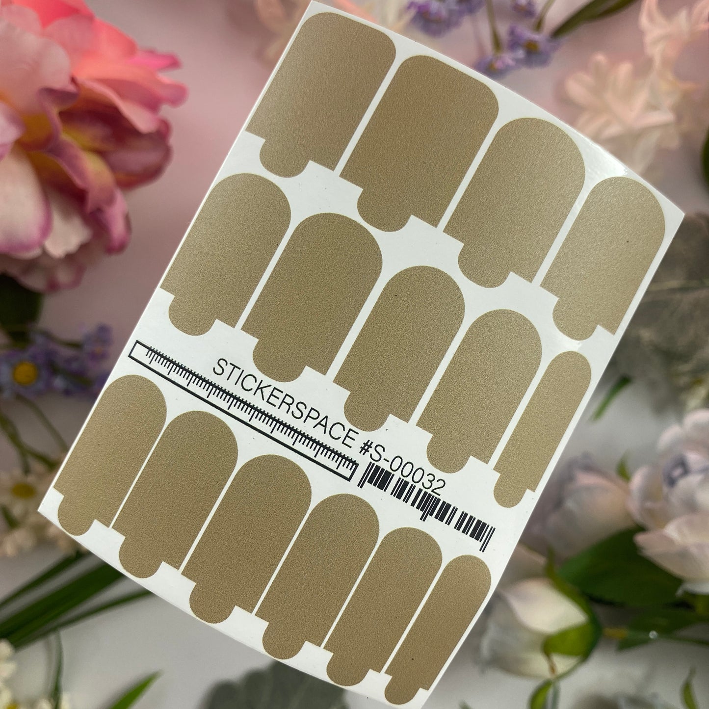 Міні-плівки для нігтів кольору хакі S-00032