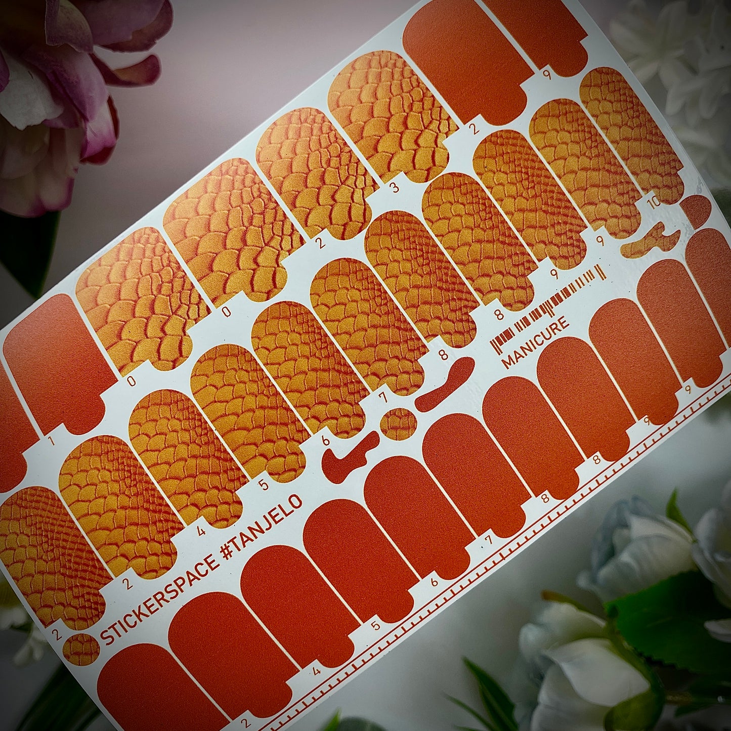 Nail wrap "Tangelo"