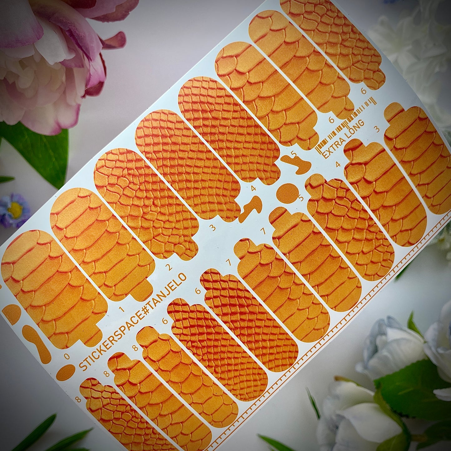 Nail wrap "Tangelo"
